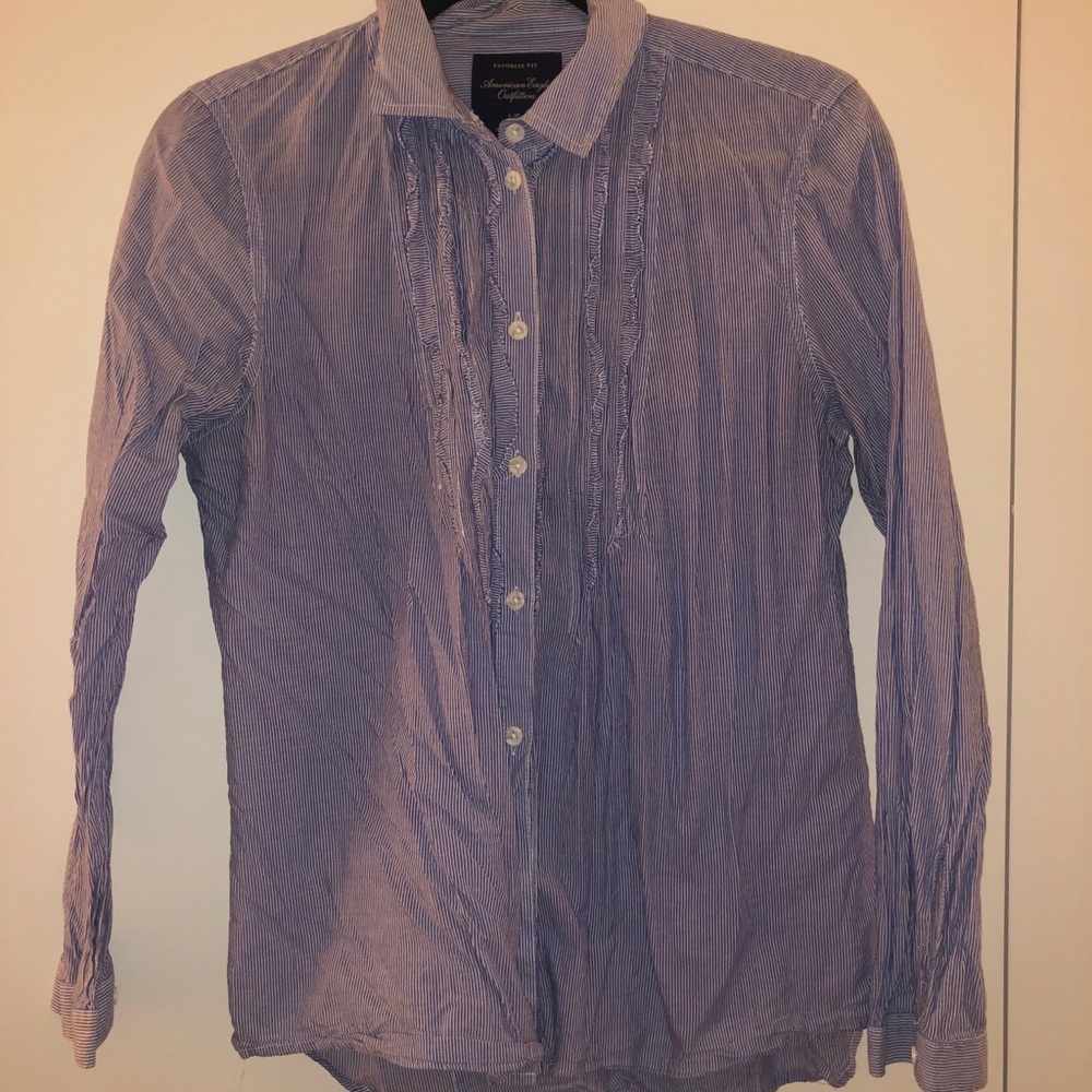 Pinstriped button up